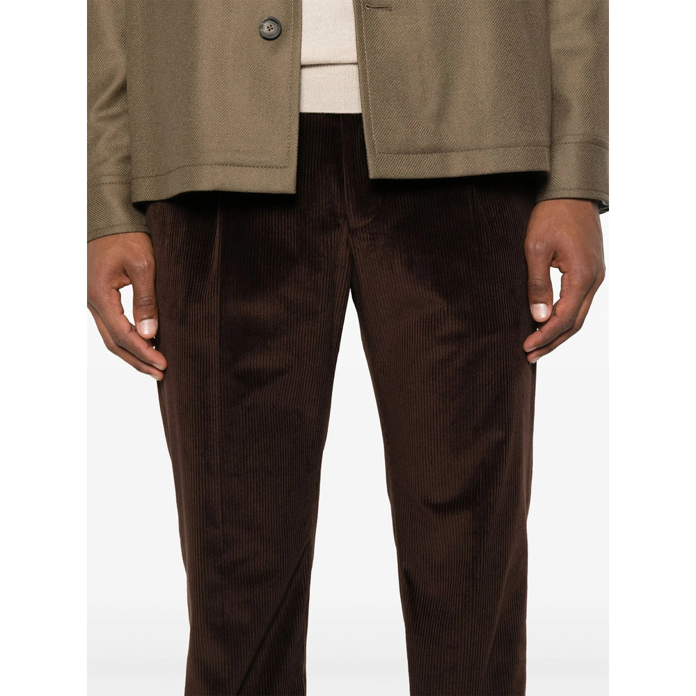 Tagliatore Brown Trousers - Tapered Trousers Men