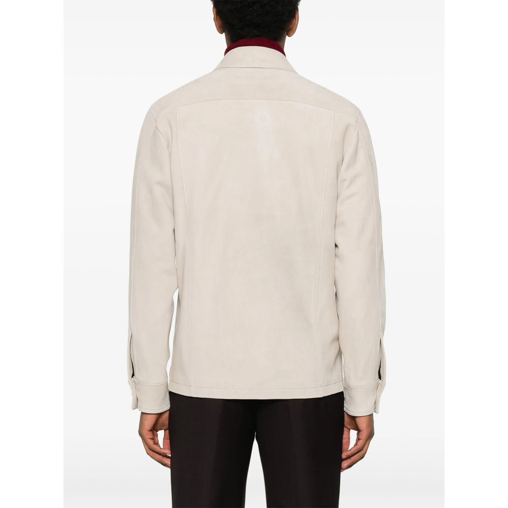Tagliatore Neutrals Jackets - Leather Jackets Men