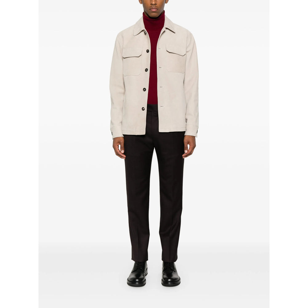 Tagliatore Neutrals Jackets - Leather Jackets Men