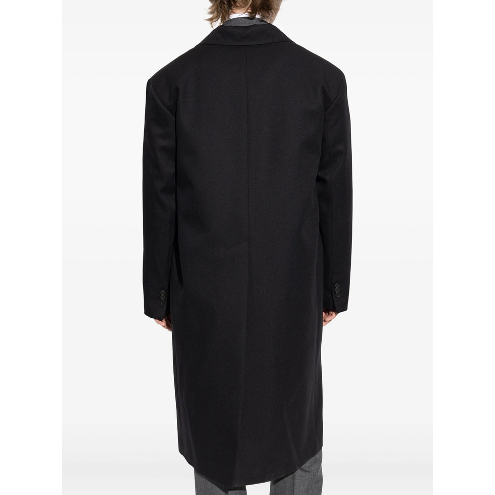 Dsquared2 Black Coats - Double Breasted Coats Men