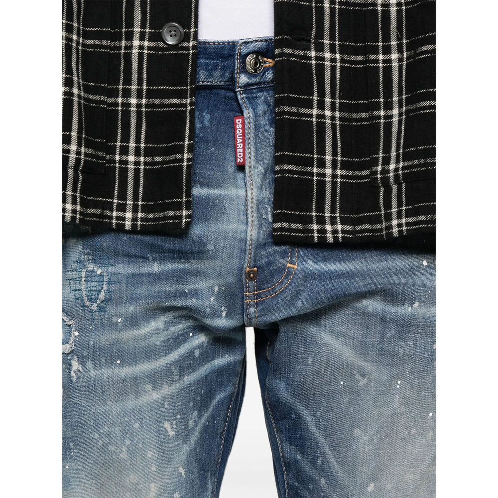 Dsquared2 Blue Denim - Slim-Fit Jeans Men
