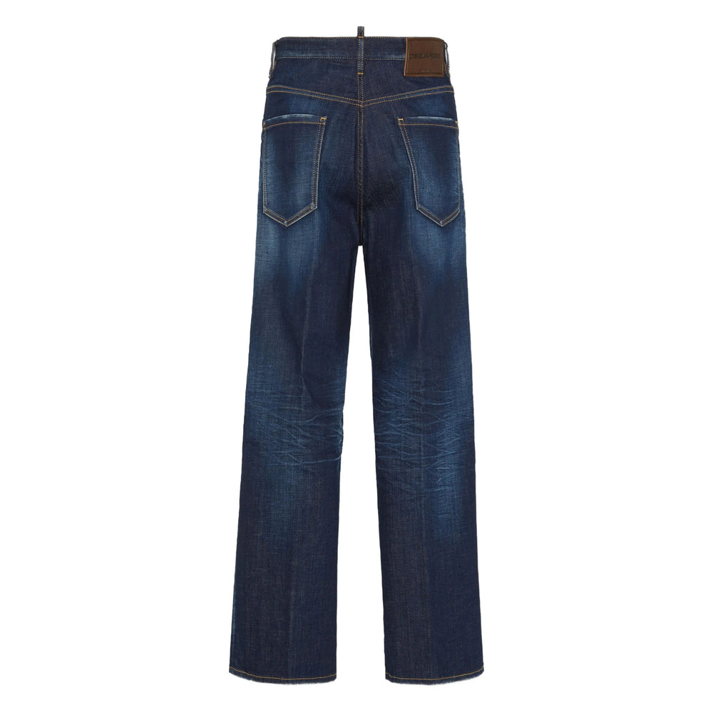Dsquared2 Blue Denim - Wide-Leg Jeans Men