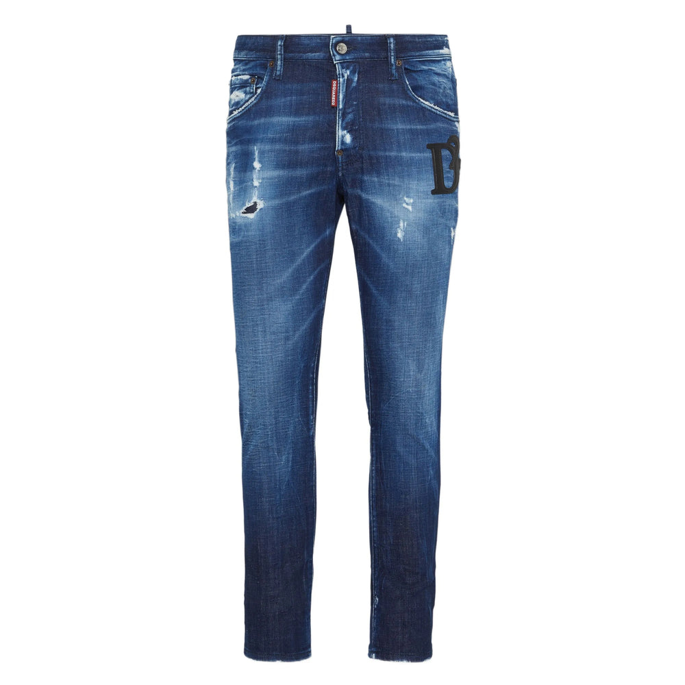 Dsquared2 Blue Denim - Slim-Fit Jeans Men