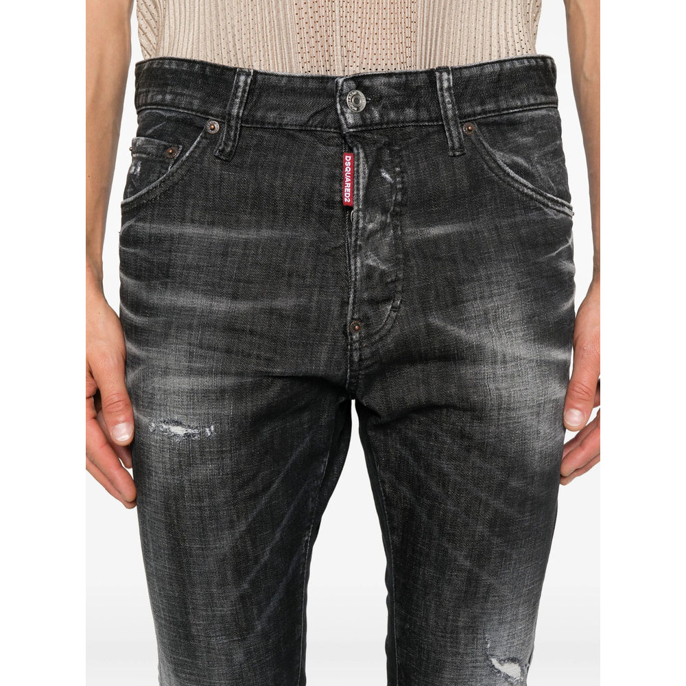 Dsquared2 Black Denim - Regular & Straight-Leg Jeans Men