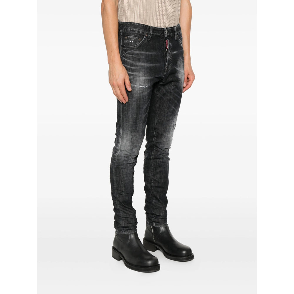 Dsquared2 Black Denim - Regular & Straight-Leg Jeans Men