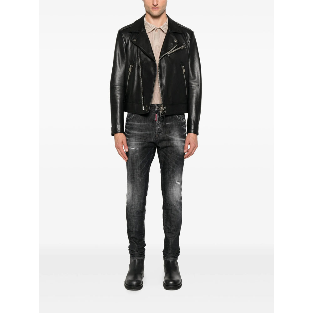 Dsquared2 Black Denim - Regular & Straight-Leg Jeans Men