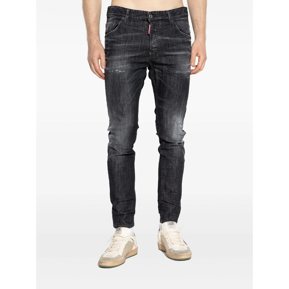 Dsquared2 Black Denim - Regular & Straight-Leg Jeans Men
