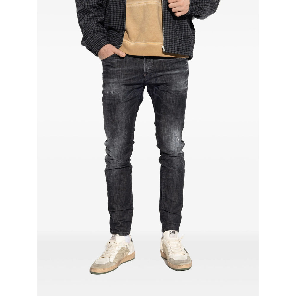 Dsquared2 Black Denim - Regular & Straight-Leg Jeans Men
