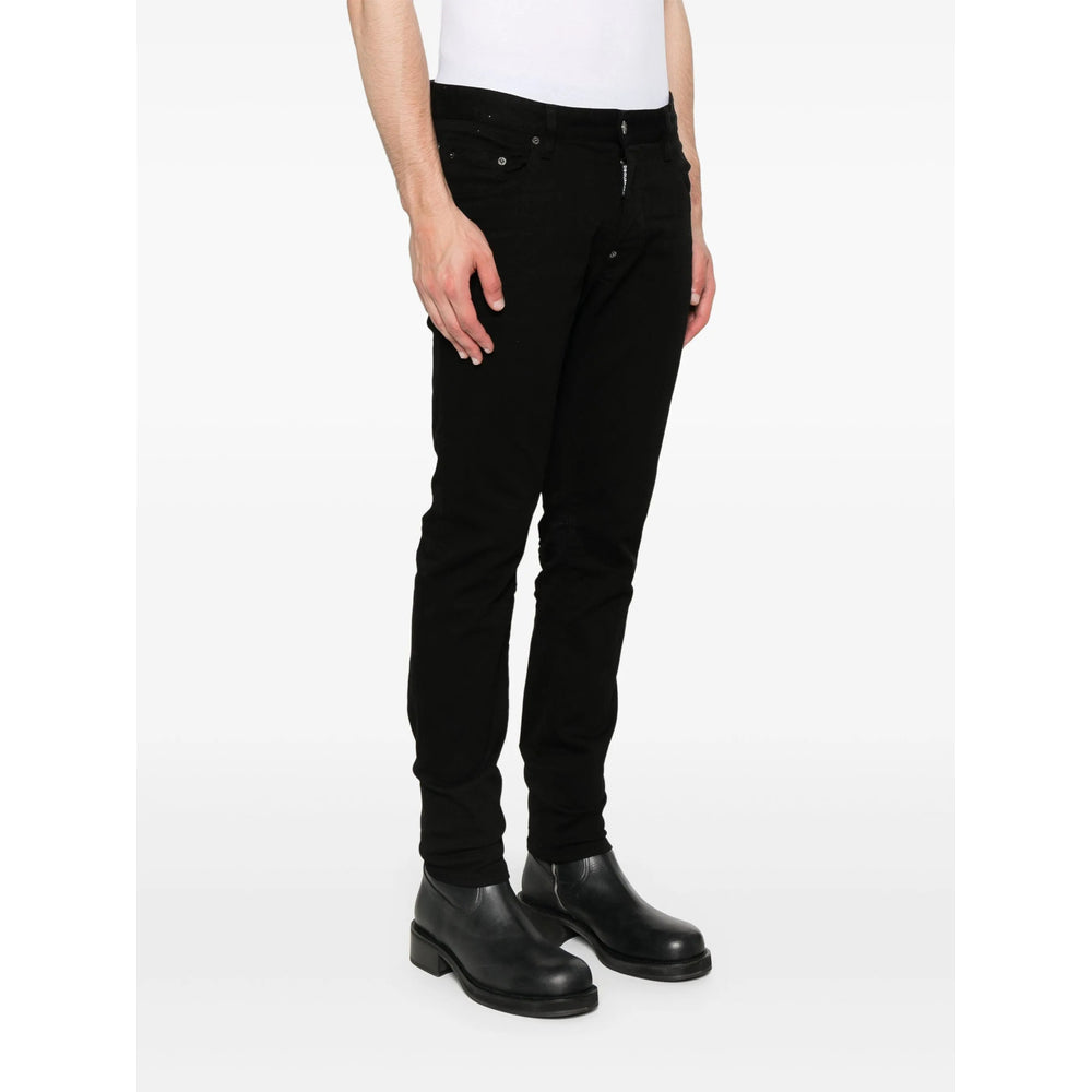 Dsquared2 Black Denim - Regular & Straight-Leg Jeans Men