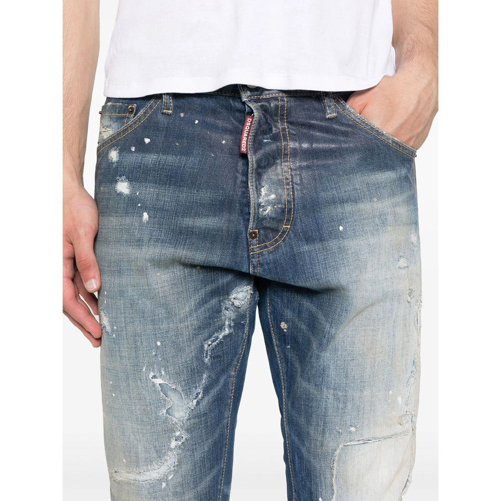 Dsquared2 Blue Denim - Regular & Straight-Leg Jeans Men