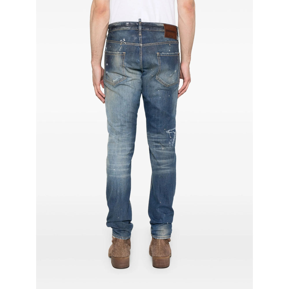 Dsquared2 Blue Denim - Regular & Straight-Leg Jeans Men
