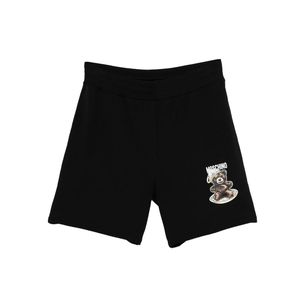 Moschino Black Shorts - Track & Running Shorts Men
