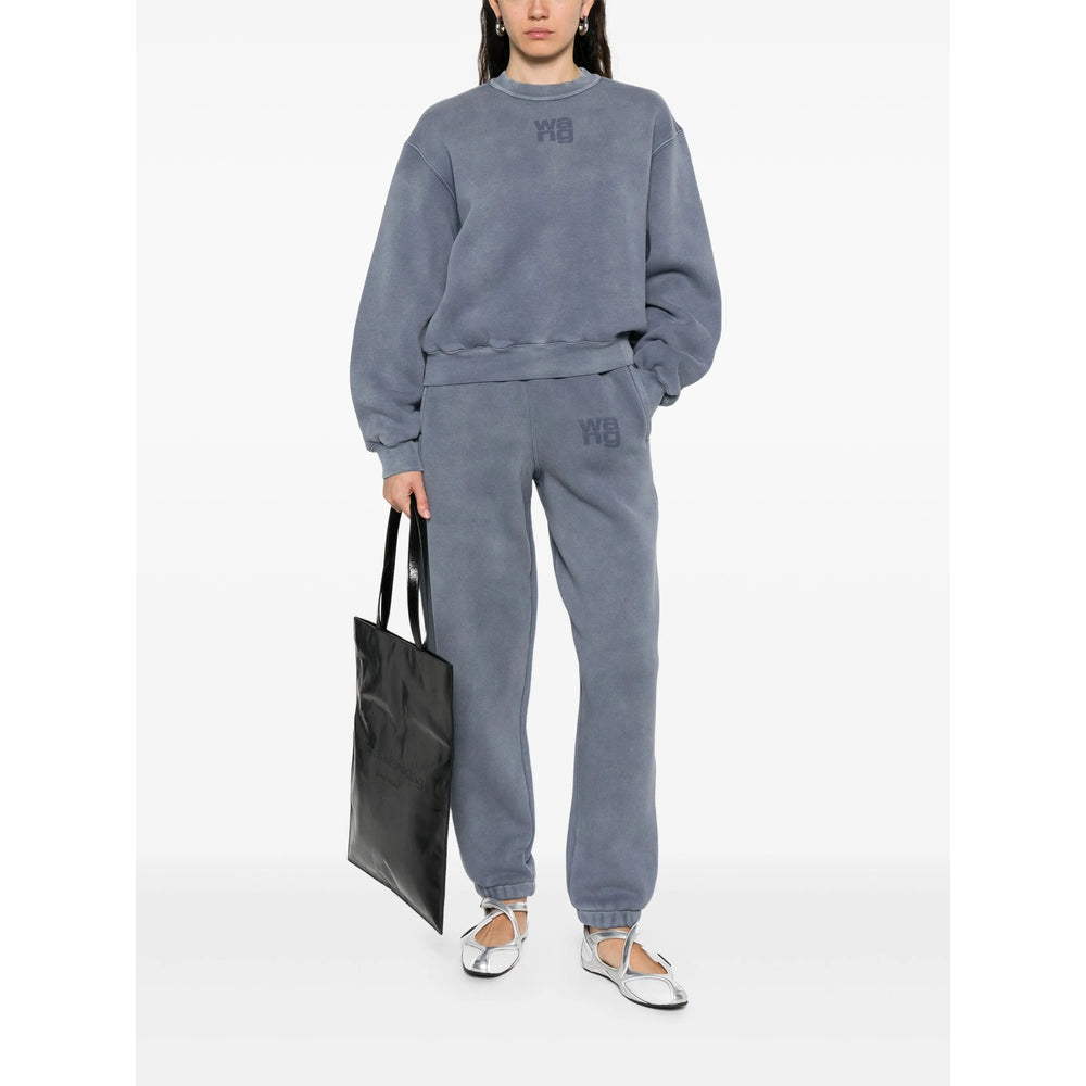 Alexander Wang Blue Trousers - Track Pants Women