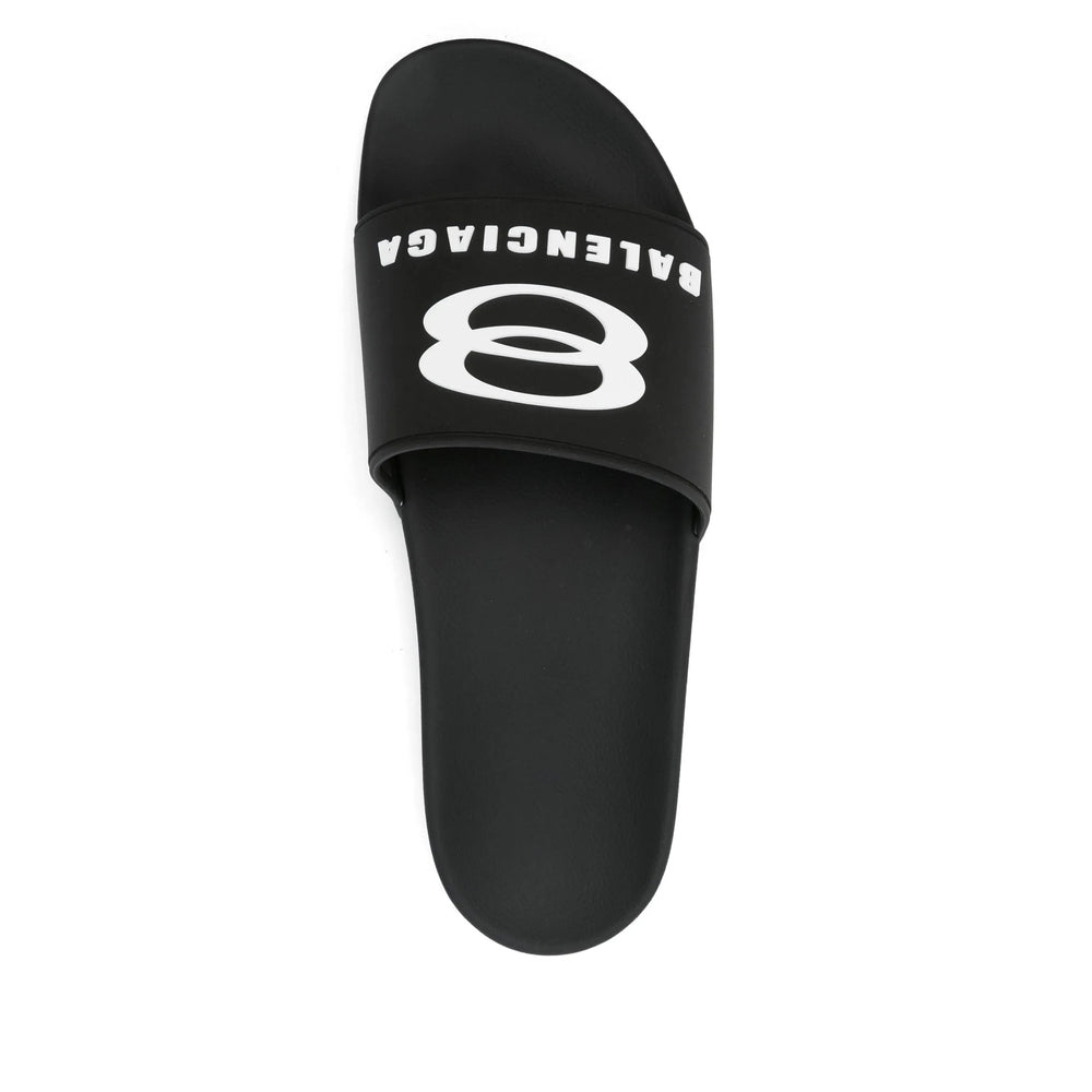 Balenciaga Black Flip-Flops & Slides Men
