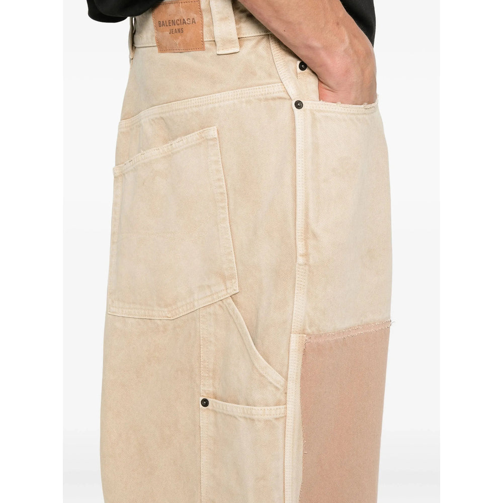 Balenciaga Neutrals Trousers - Wide-Leg Trousers Men