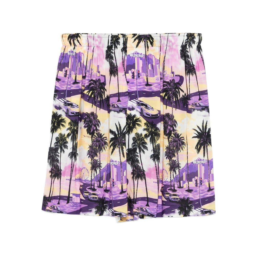 Balenciaga Purple Shorts - Bermuda Shorts Men