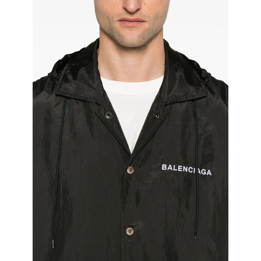 Balenciaga Black Jackets - Hooded Jackets Men
