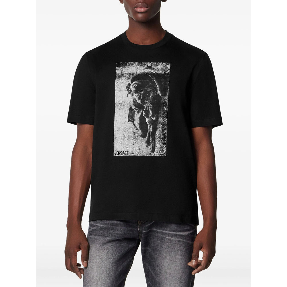 Versace Black T-Shirts & Vests - T-Shirts Men
