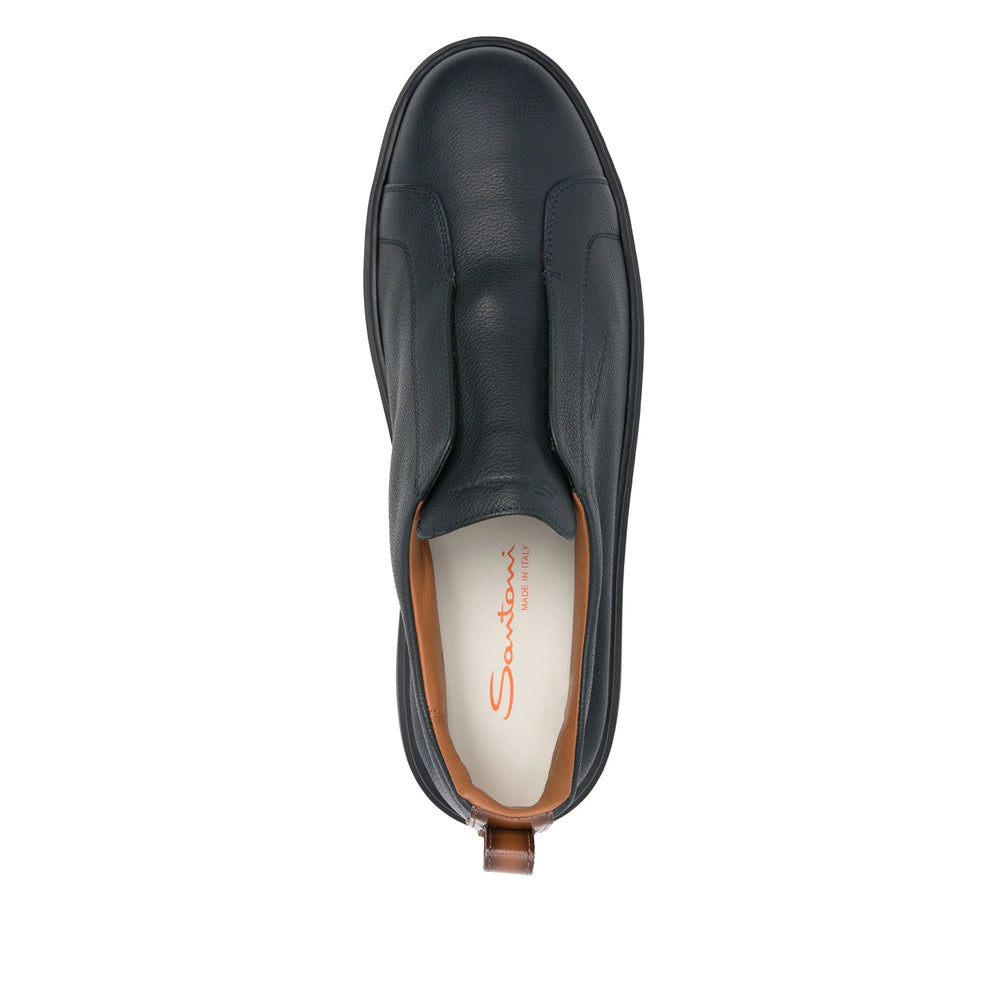 Santoni Blue Trainers - Low-Tops Men