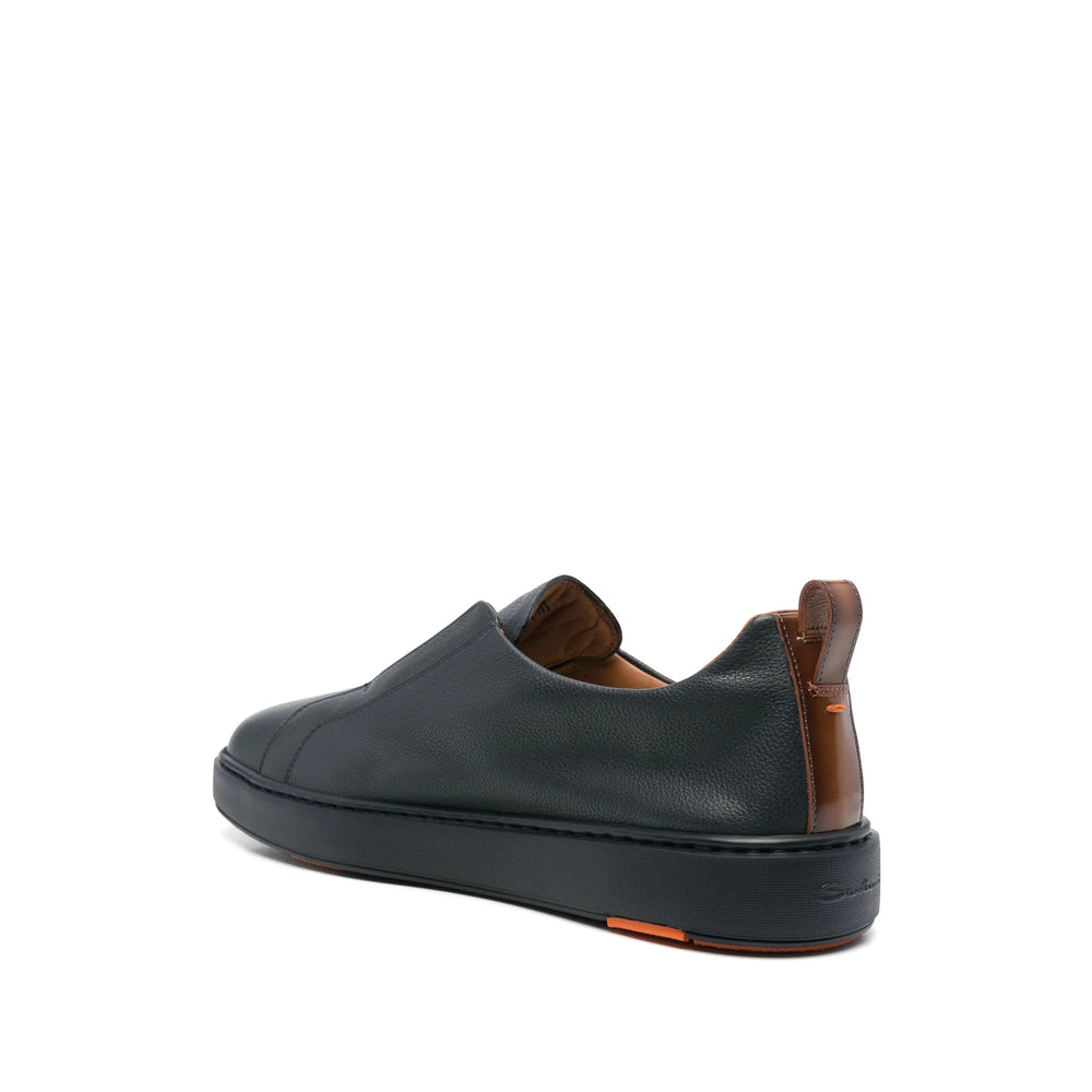 Santoni Blue Trainers - Low-Tops Men