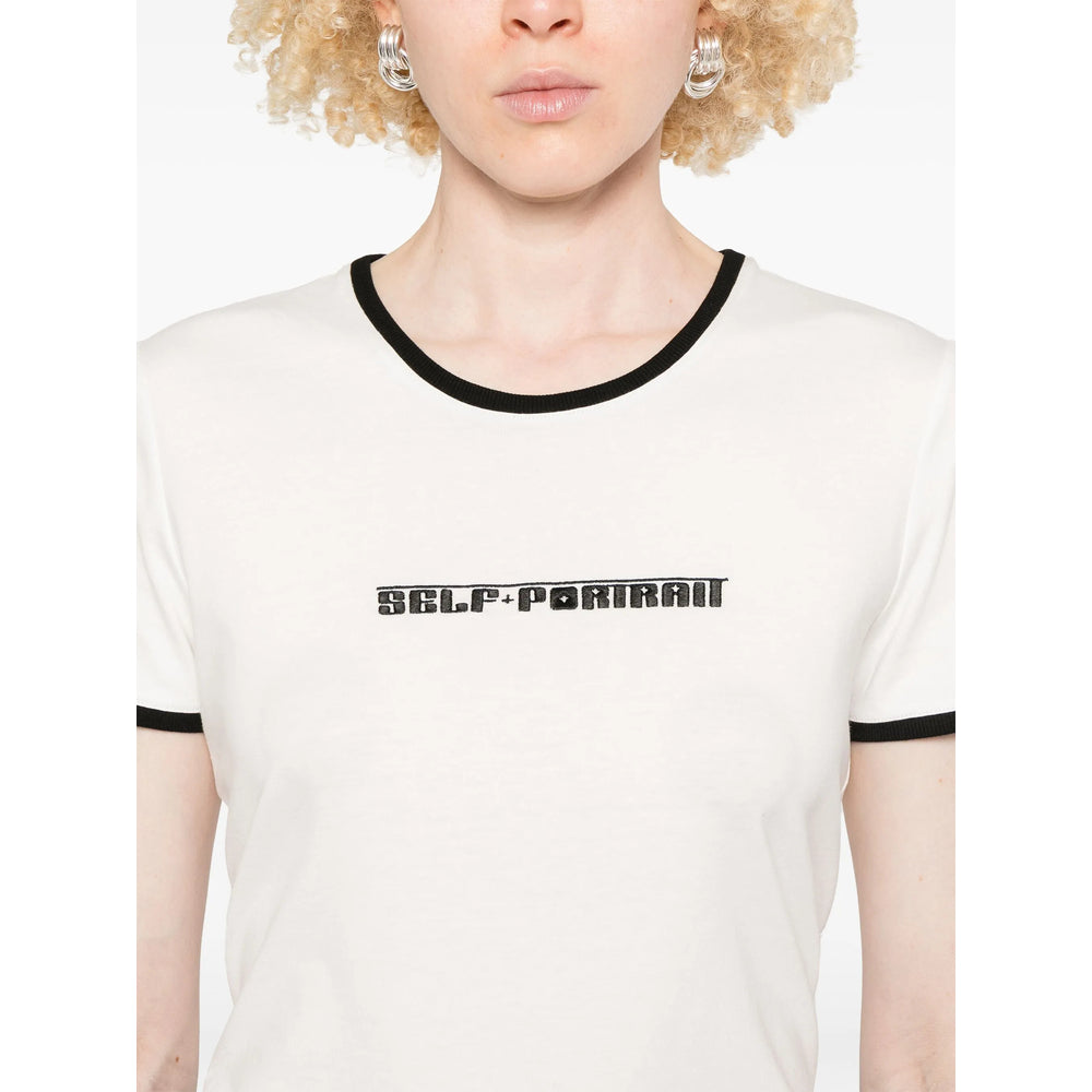 Self-Portrait White Tops - T-Shirts & Jerseys Women