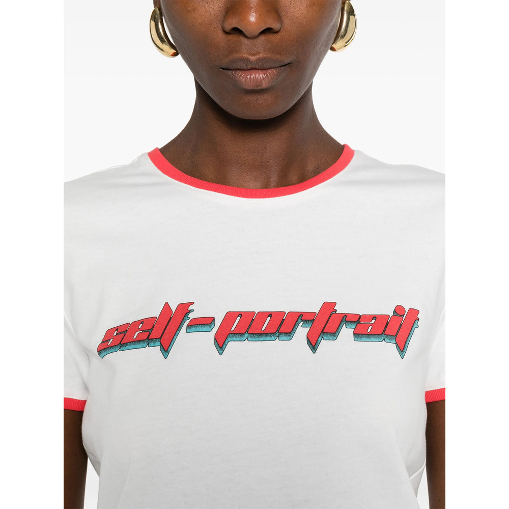 Self-Portrait White Tops - T-Shirts & Jerseys Women