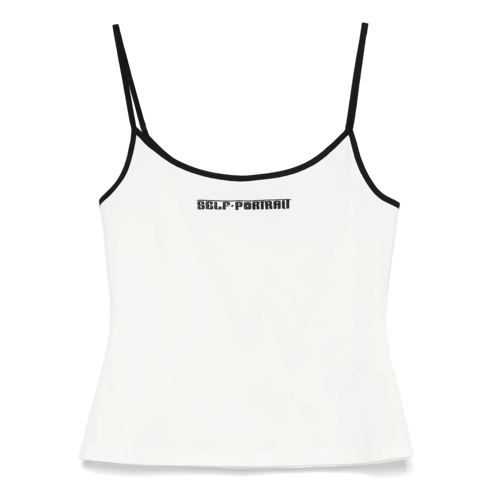 Self-Portrait White Tops - Vests & Tank Tops Women