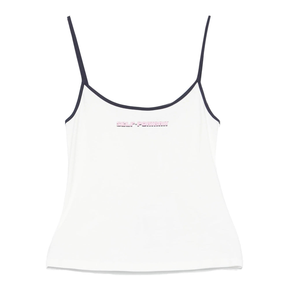 Self-Portrait White Tops - Vests & Tank Tops Women