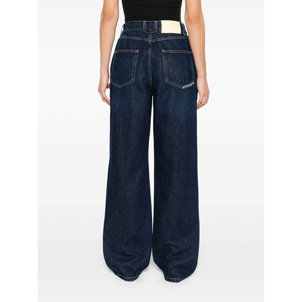 Axel Arigato Blue Denim - Wide-Leg Jeans Women