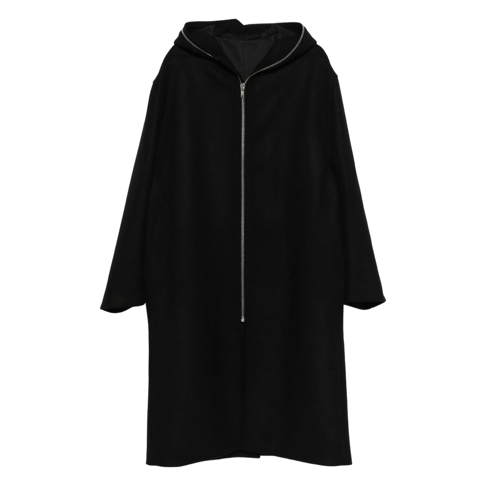 Rick Owens Black Coats - Raincoats Men