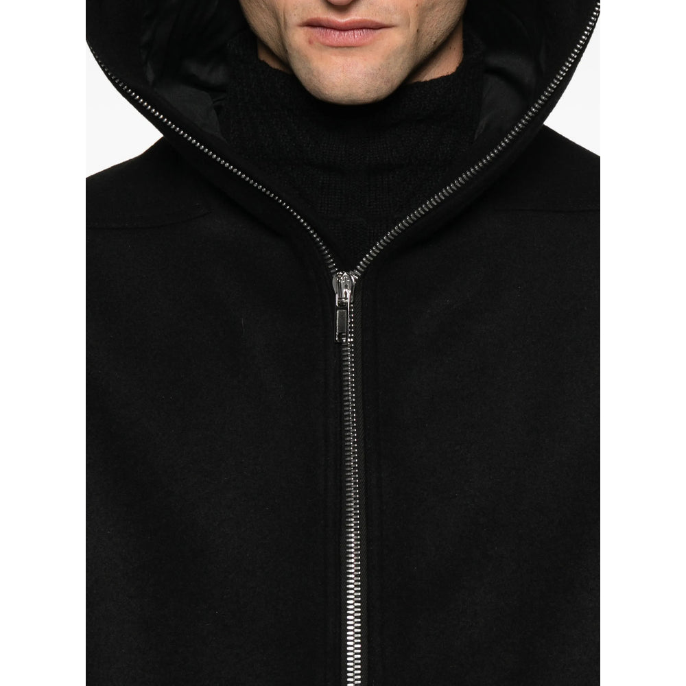 Rick Owens Black Coats - Raincoats Men
