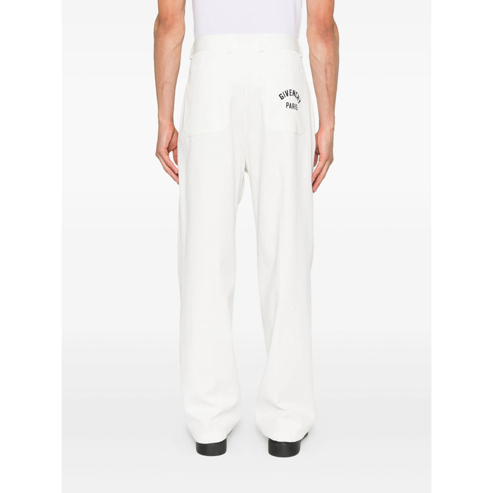 Givenchy White Trousers - Wide-Leg Trousers Men