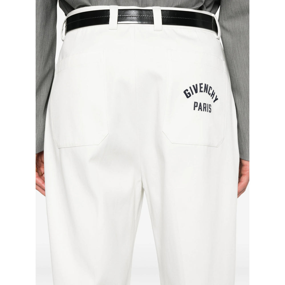 Givenchy White Trousers - Wide-Leg Trousers Men