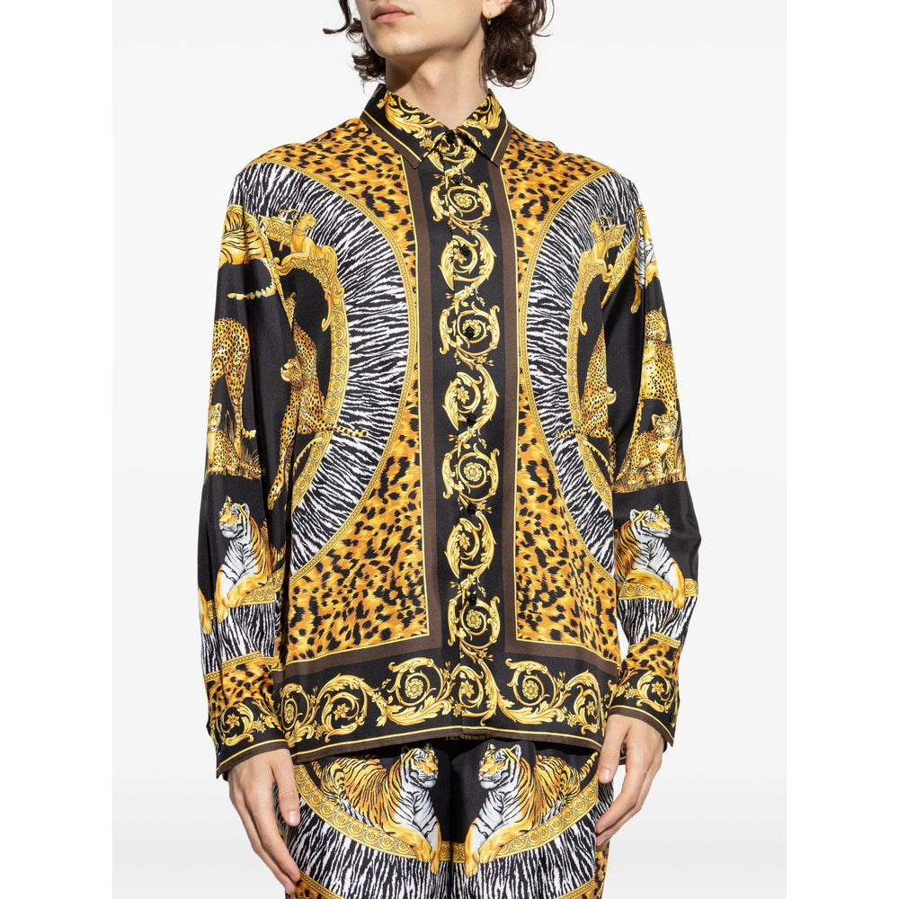 Versace Yellow Shirts Men