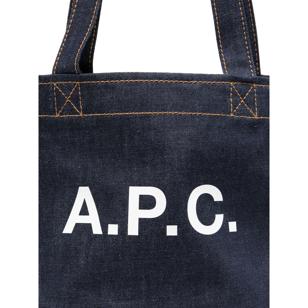 A.P.C. Blue Tote Bags Women