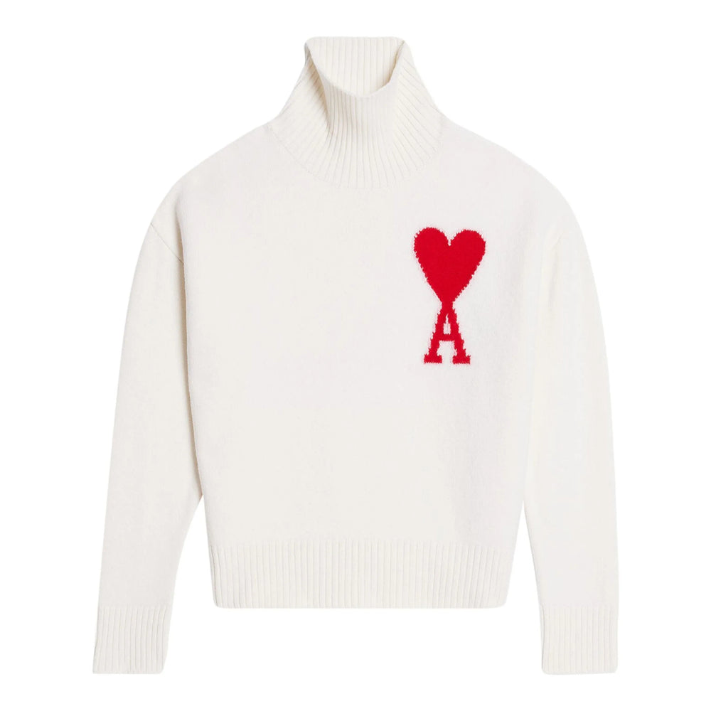 Ami Paris White Sweaters & Knitwear - Jumpers Men