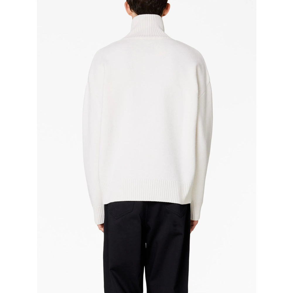 Ami Paris White Sweaters & Knitwear - Jumpers Men