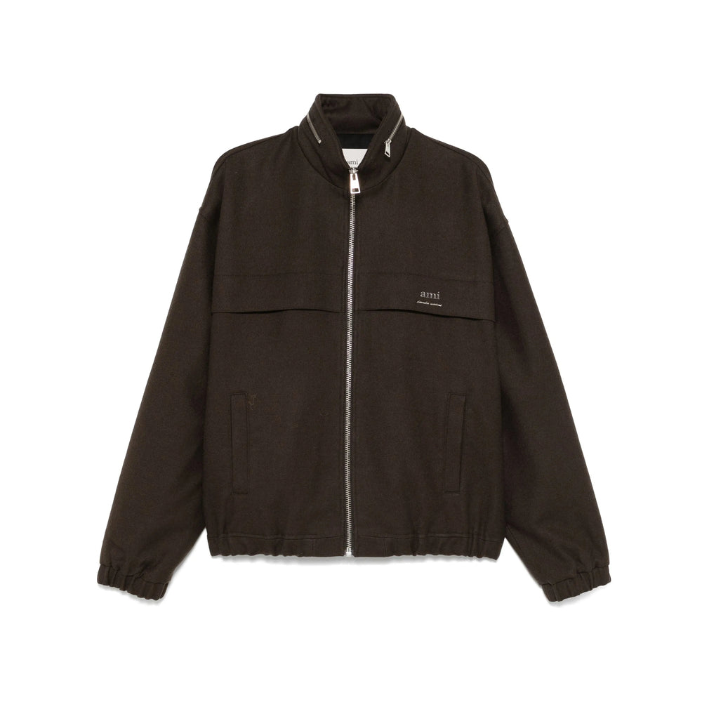 Ami Paris Brown Jackets - Bomber Jackets Men