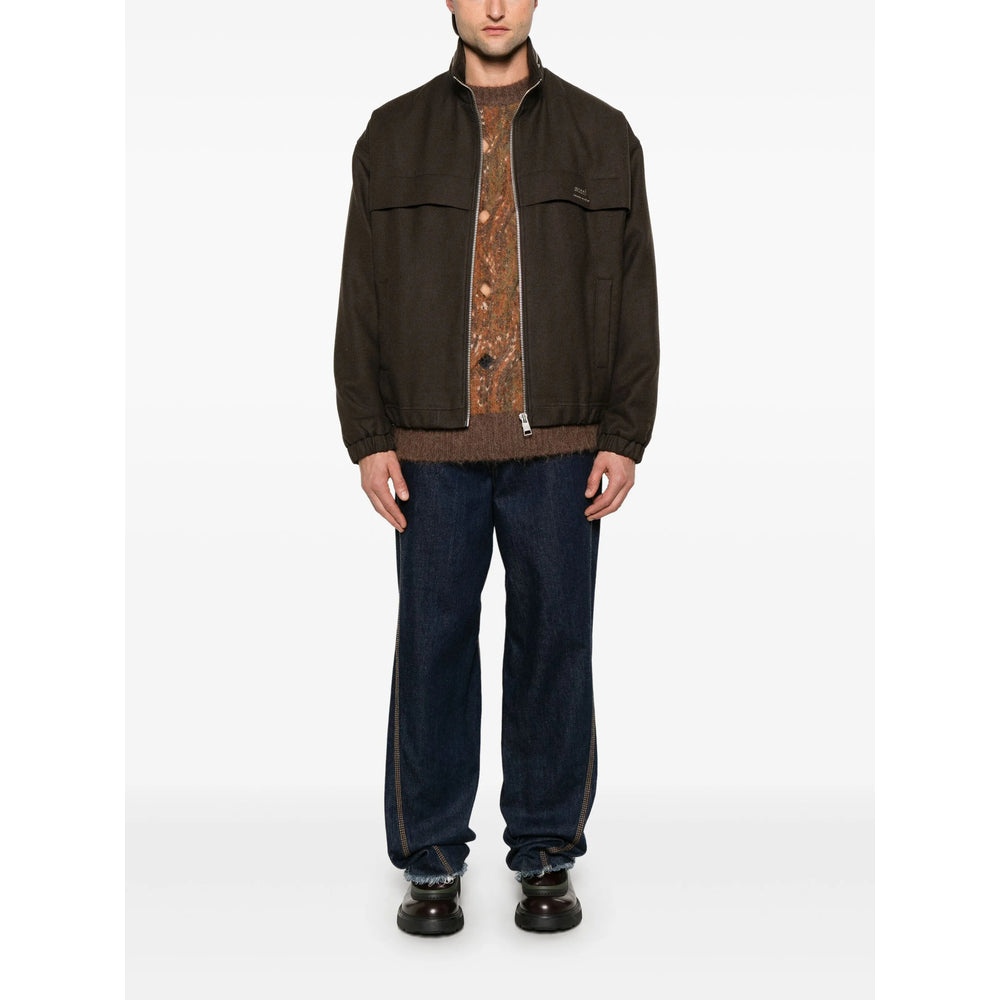 Ami Paris Brown Jackets - Bomber Jackets Men