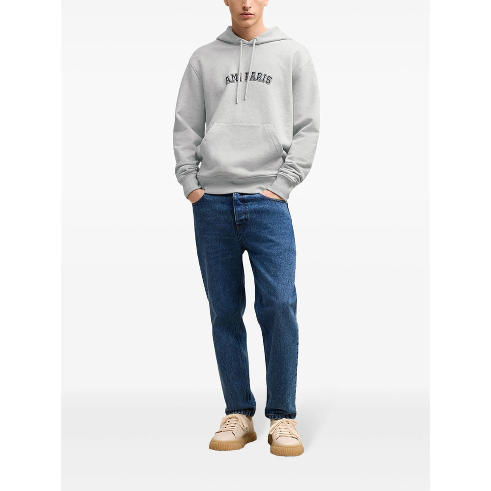 Ami Paris Grey Sweaters & Knitwear - Hoodies Men
