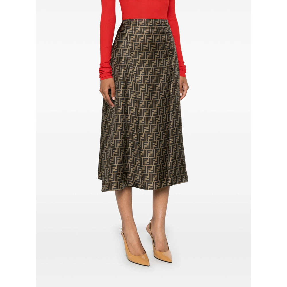 Fendi Brown Skirts - A-Line Skirts Women