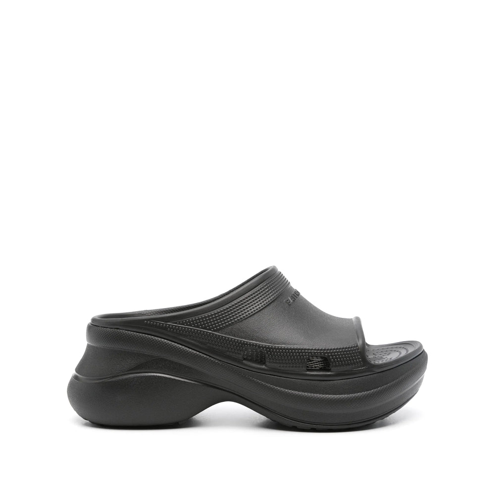 Balenciaga Black Flip-Flops & Slides Women