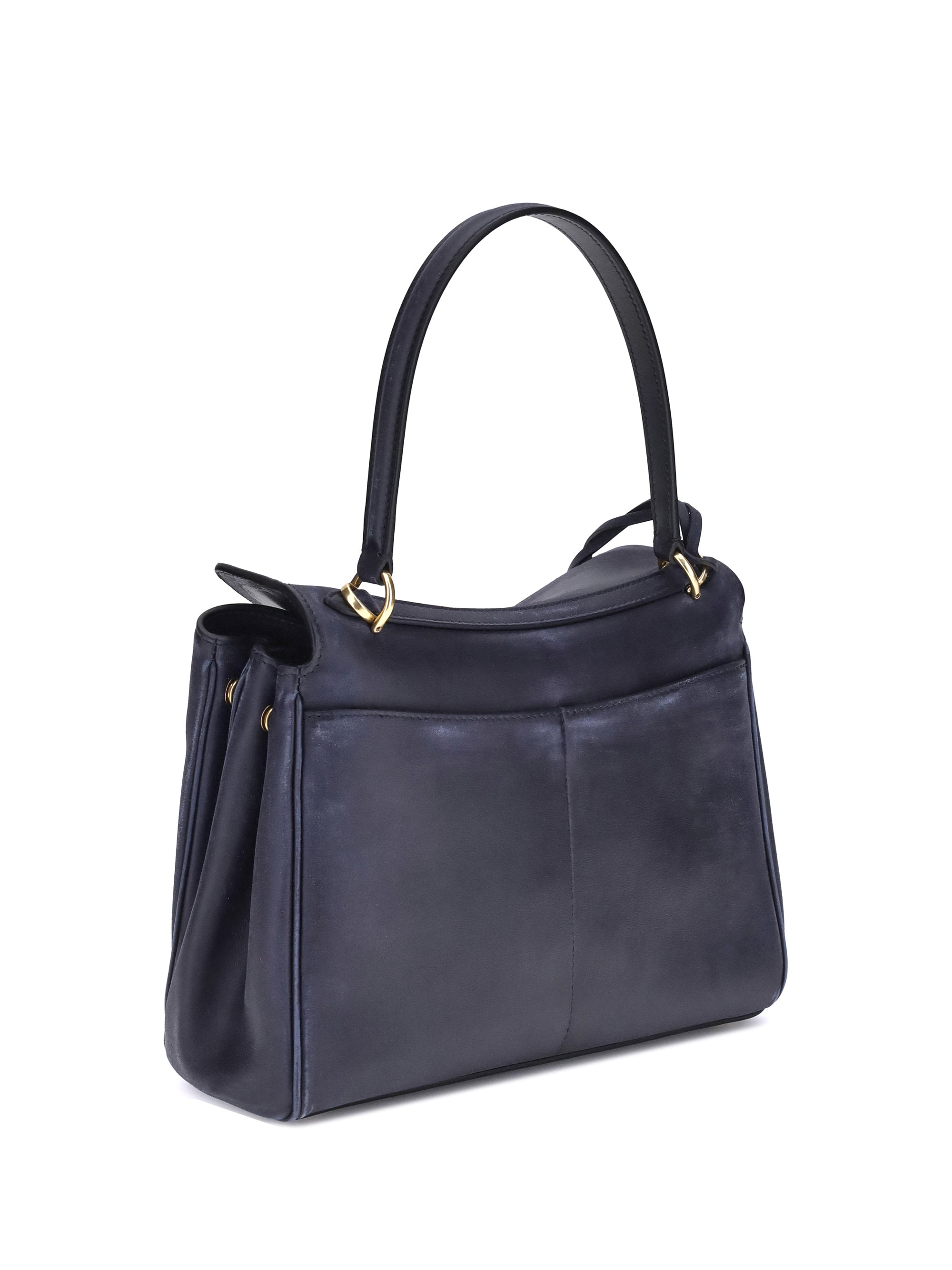 Balenciaga Women Rodeo Small Shoulder Bag In Used-Effect Leather