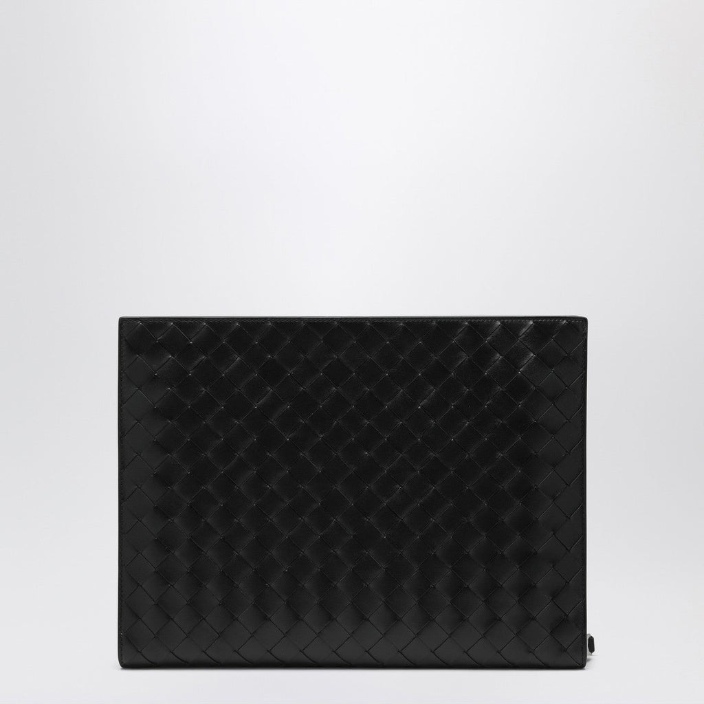 Bottega Veneta Men Black Intrecciato Document Holder