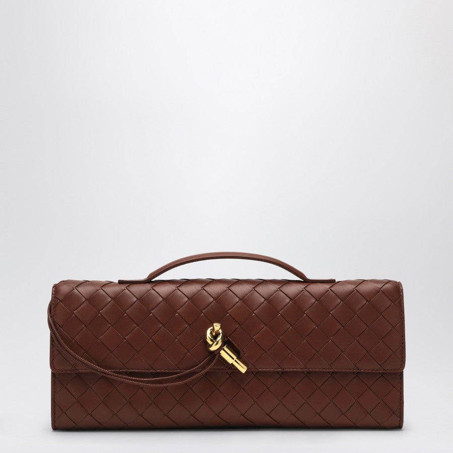 Bottega Veneta Women Andiamo Clutch Sapele With Handle