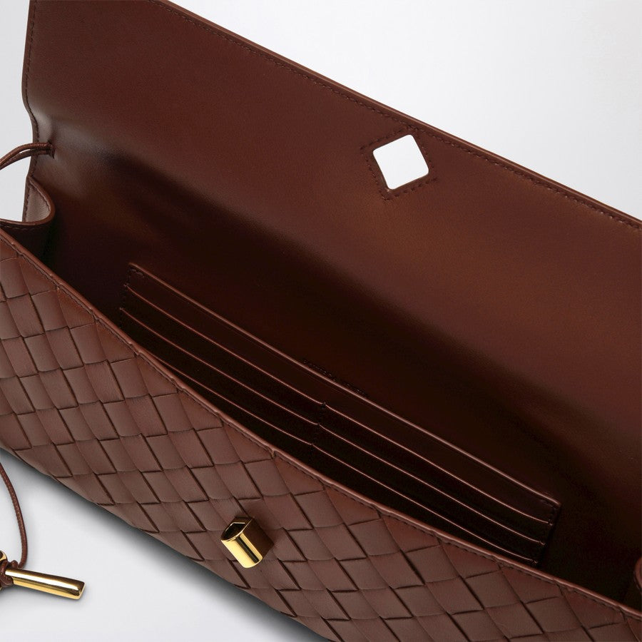 Bottega Veneta Women Andiamo Clutch Sapele With Handle