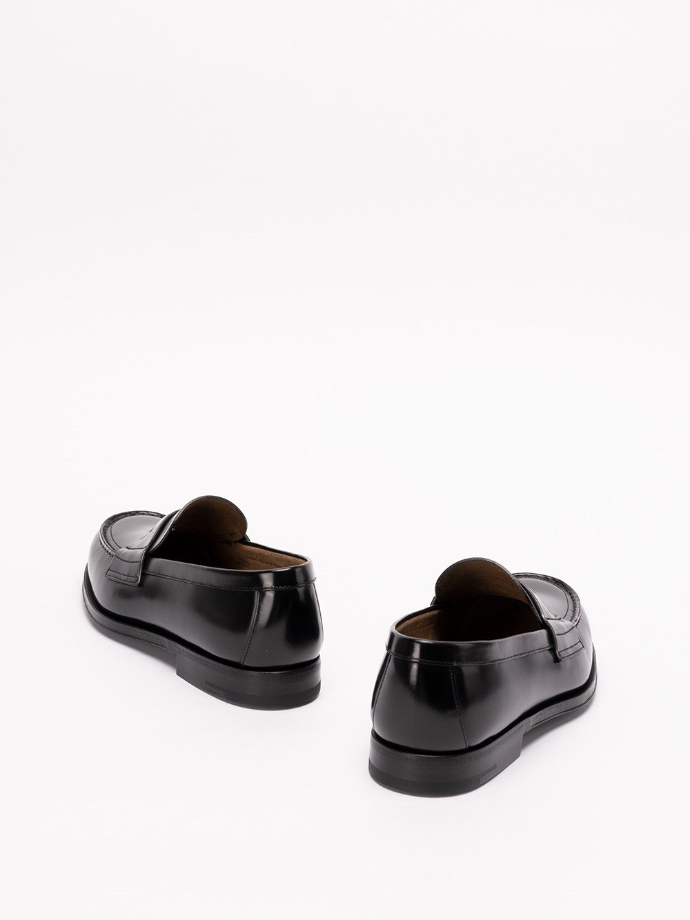 Prada Men Brushed Leather Loafers