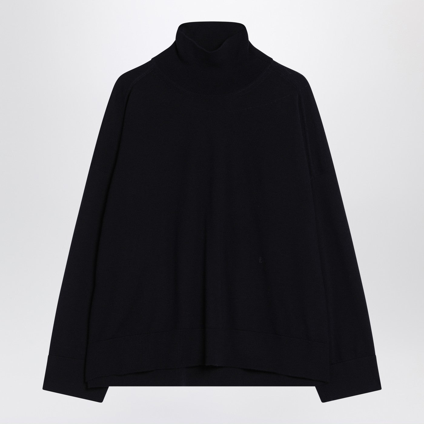 Bottega Veneta Women Dark Blue Turtleneck Wool Sweater