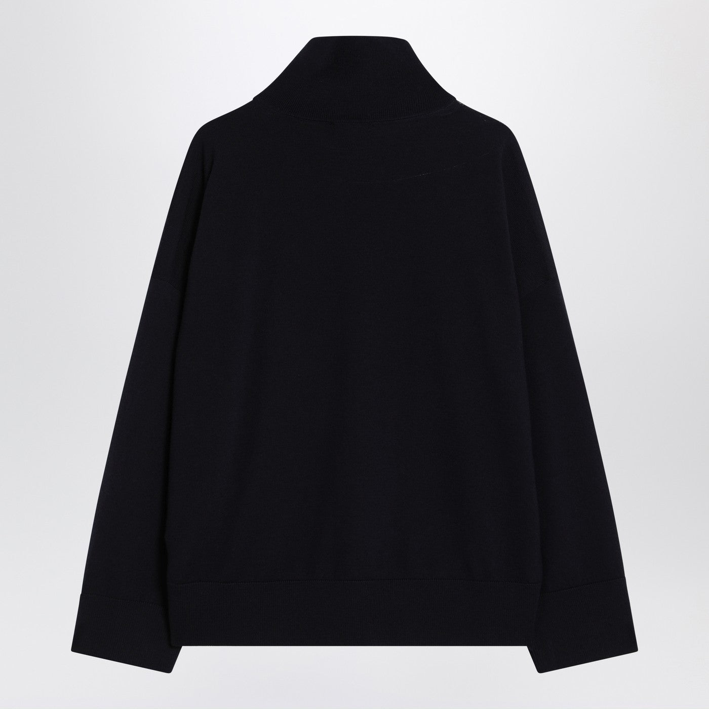 Bottega Veneta Women Dark Blue Turtleneck Wool Sweater