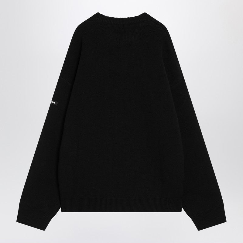 Balenciaga Black Wool Knit Sweater Men